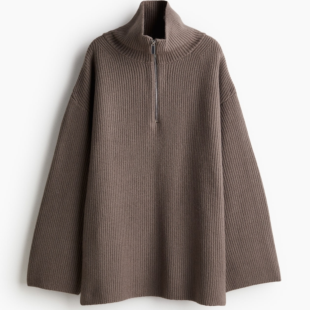 H&M Quarter Zip Sweater